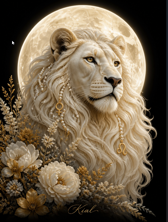 LEO - 100% unique zodiac wall art from ArtbyKial