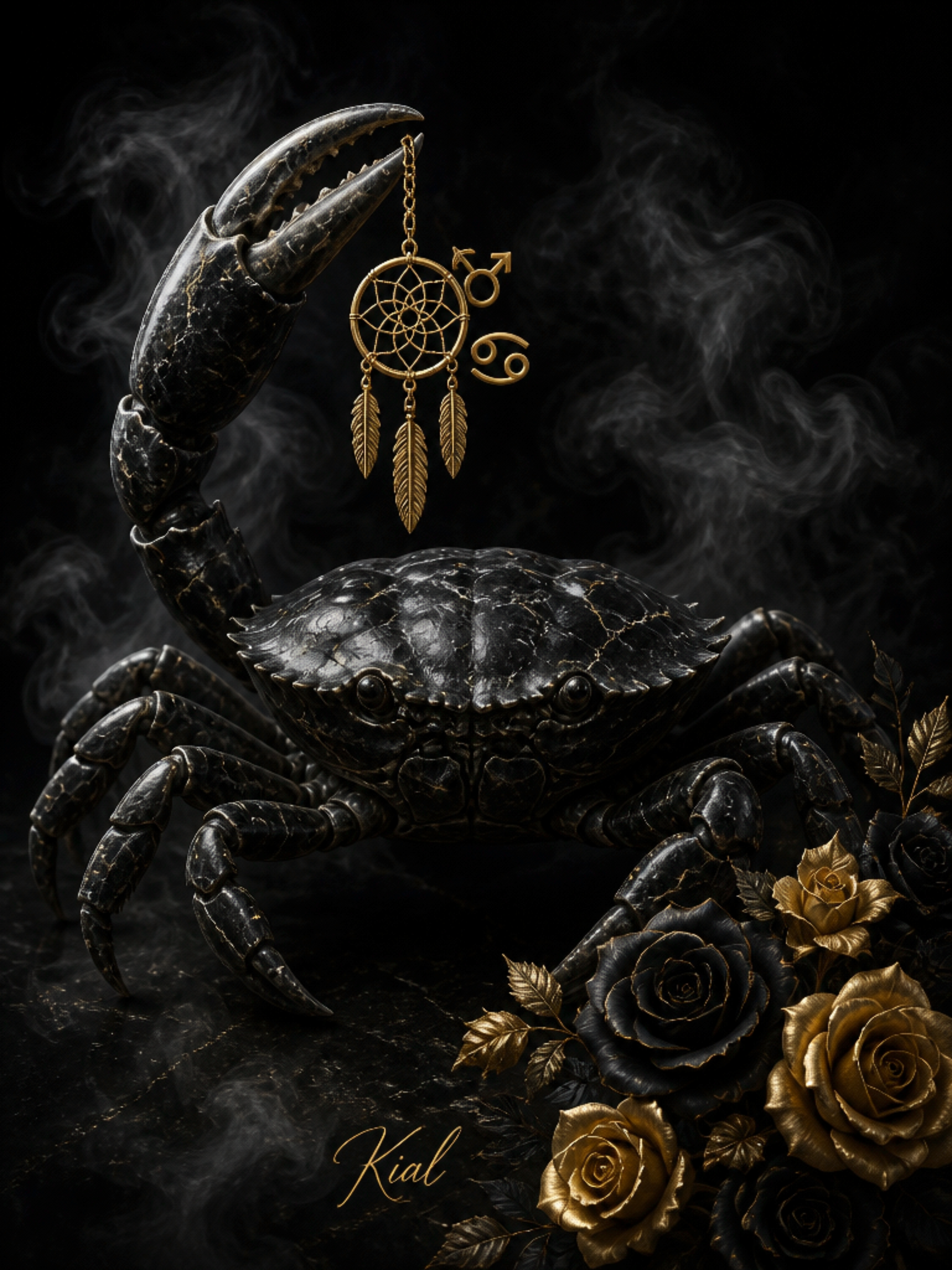 CANCER - 100% unique zodiac wall art from ArtbyKial