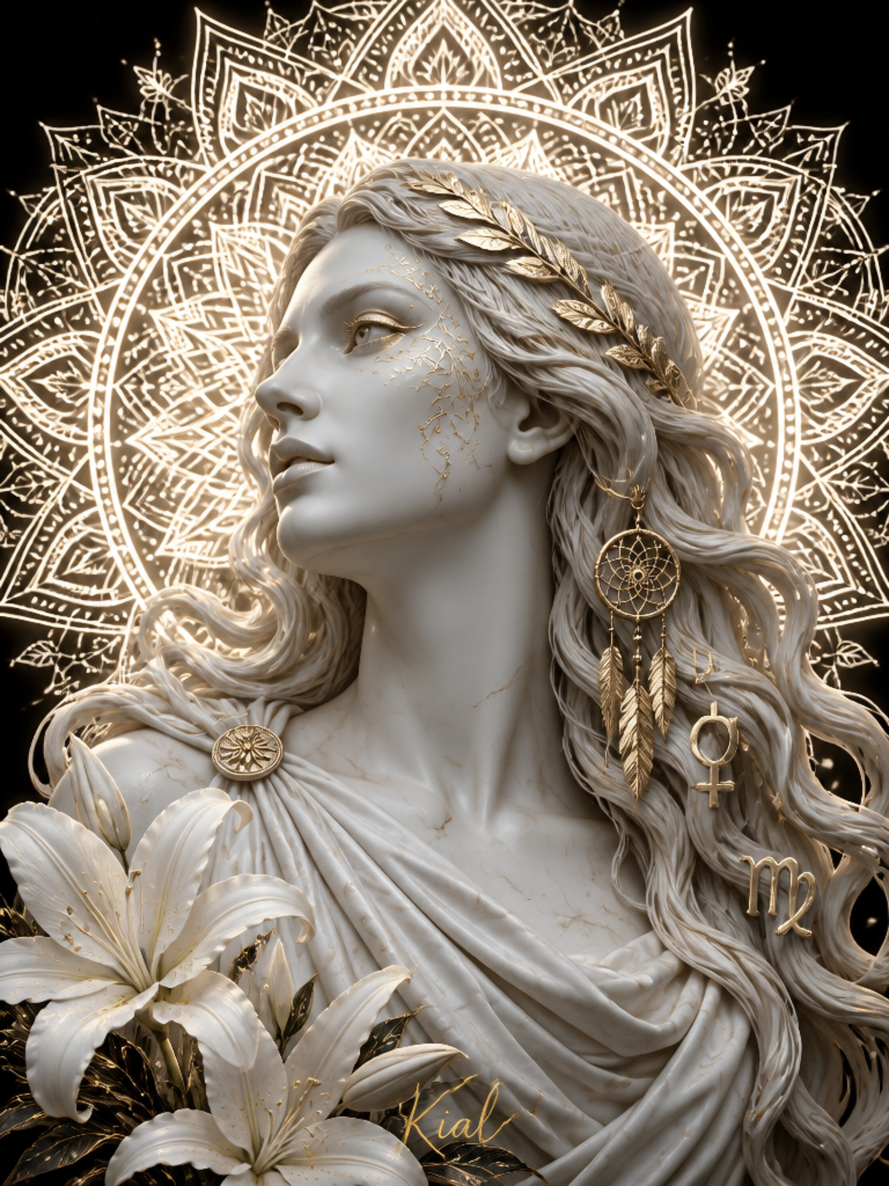VIRGO - 100% unique zodiac wall art from ArtbyKial