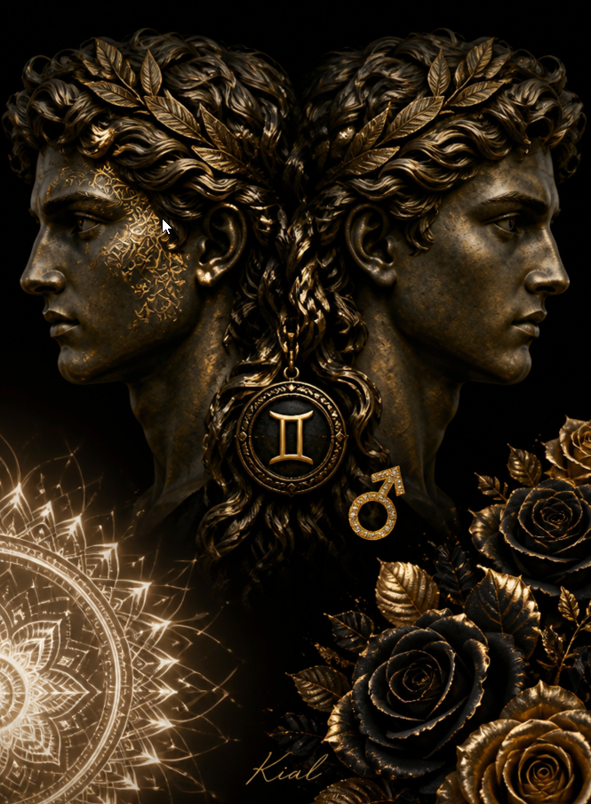 GEMINI - 100% unique zodiac wall art from ArtbyKial