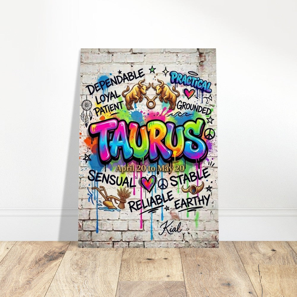 Wall art, Zodiac Poster, Pisces colorful, Cool Art, White