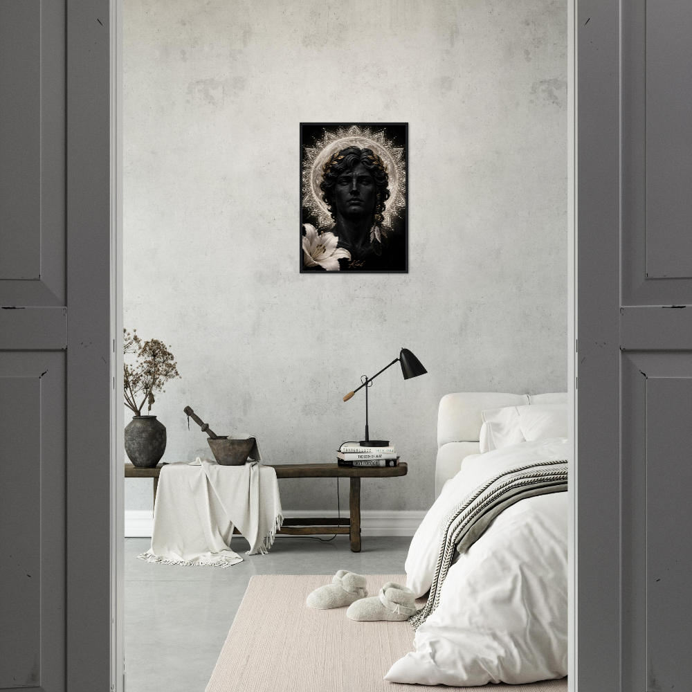 Virgo Zodiac Maiden Poster, Gold Wall Art, Astrology Canvas, Maiden Portrait, Zodiac Gift for Him, Danish Art Studio